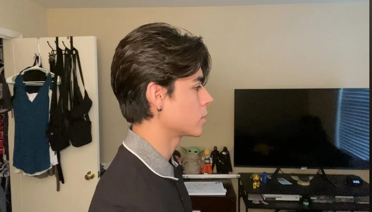 side part hairstyle men